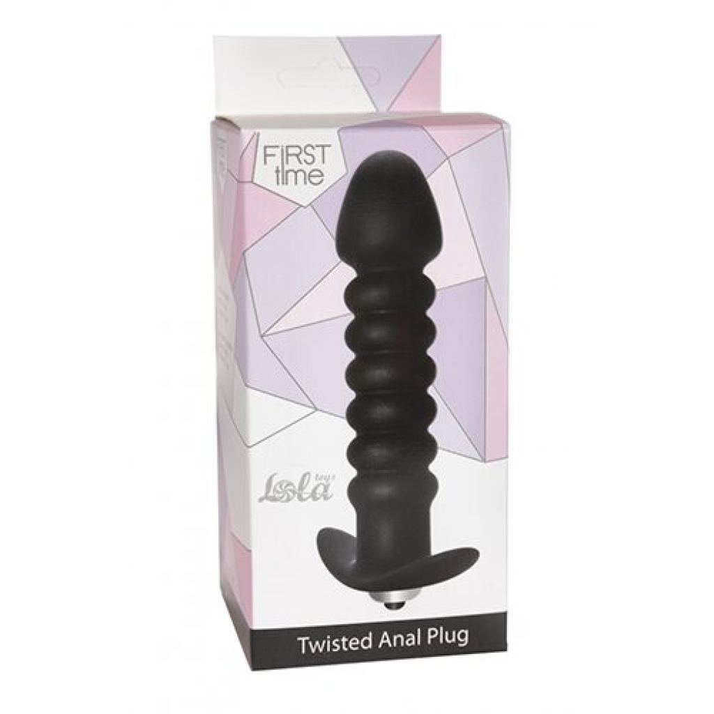 Anal Plug Twisted Anal Plug Black
