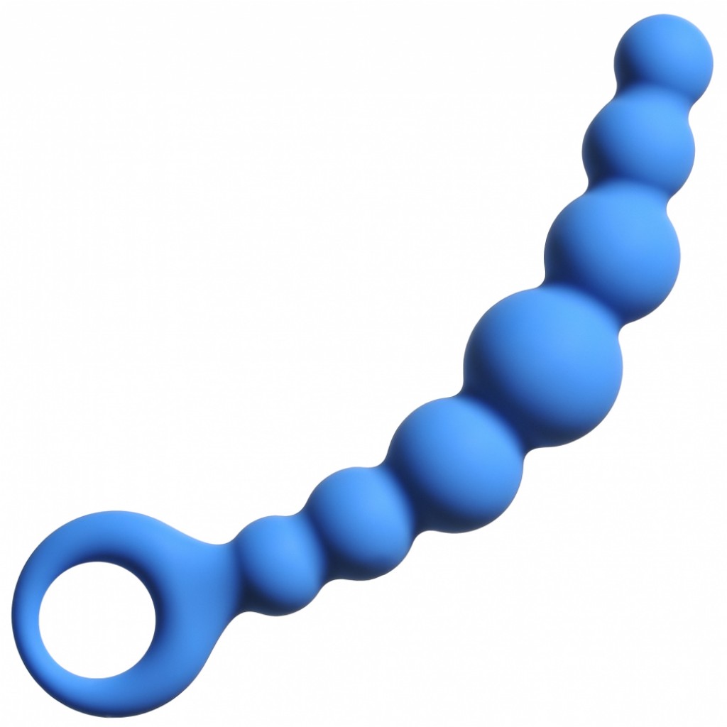 Anal Beads Flexible Wand Blue - Image 2