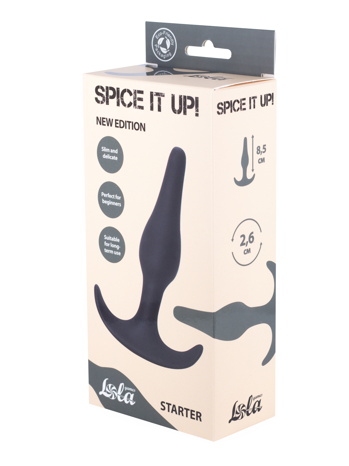 Anal plug Spice it up Starter Dark Grey