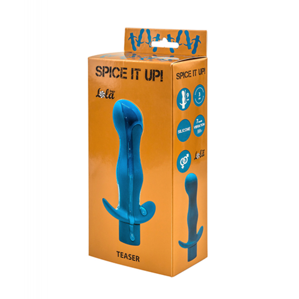 Anal plug with vibration Spice it up Teaser Aquamarine