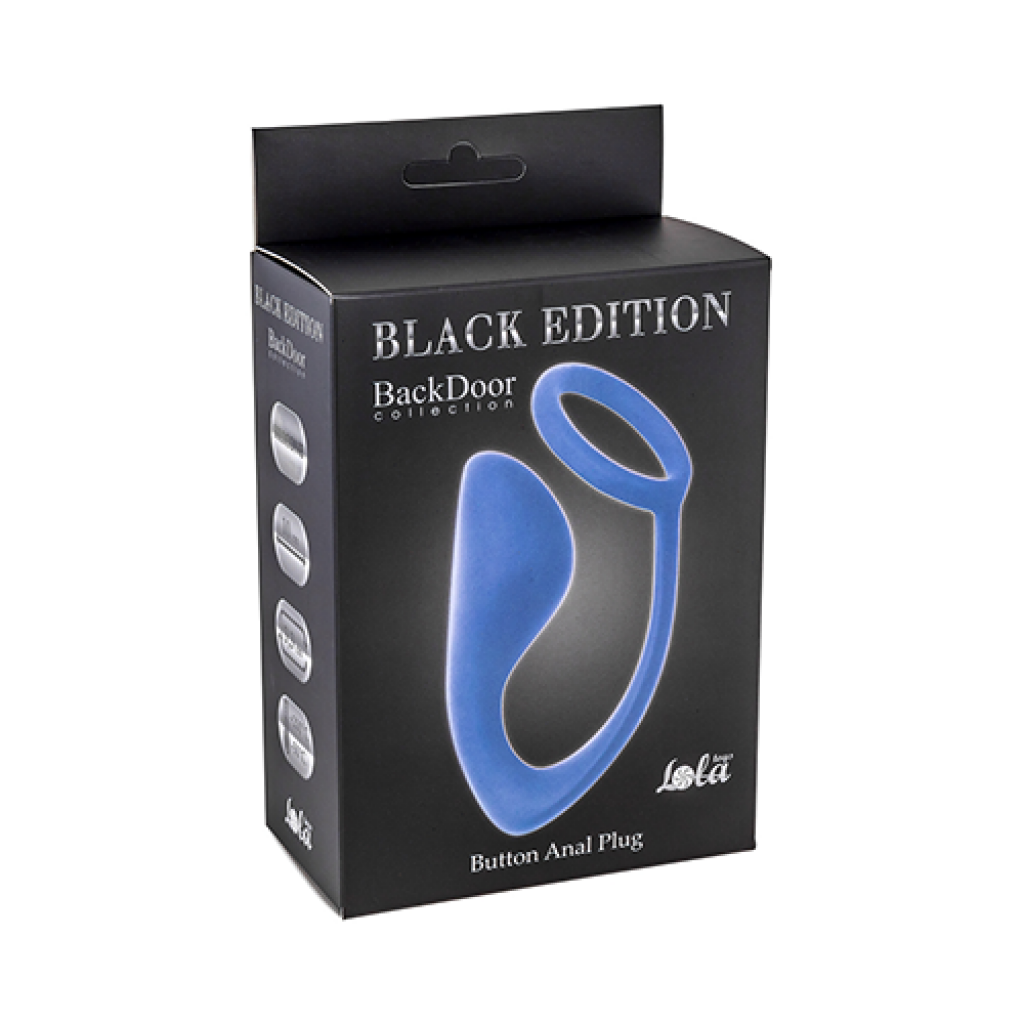 Button Anal Plug Blue