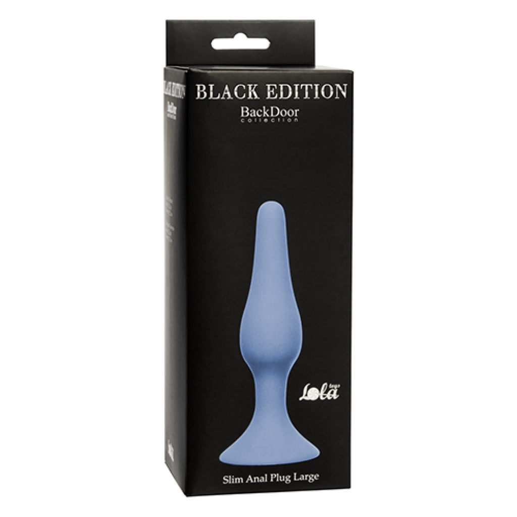 Slim Anal Plug Large Blue
