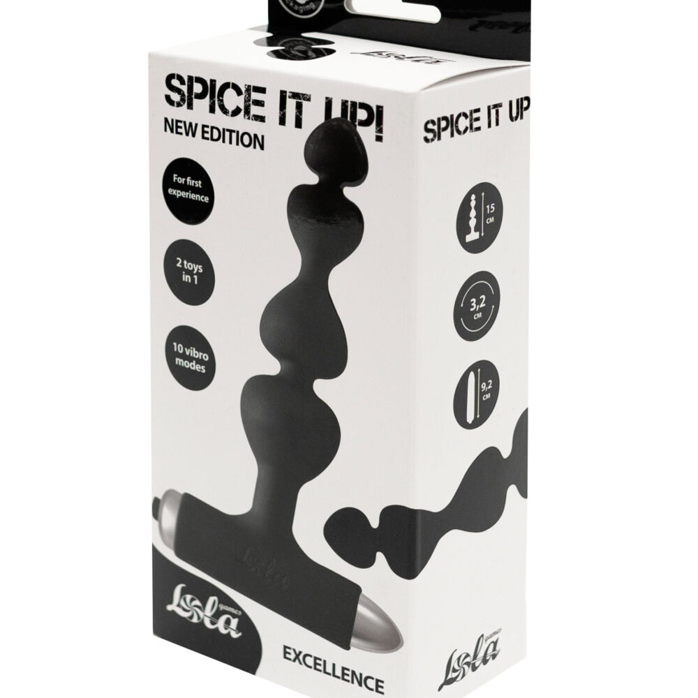 Vibrating Anal Plug Spice it up New Edition Excellence Black