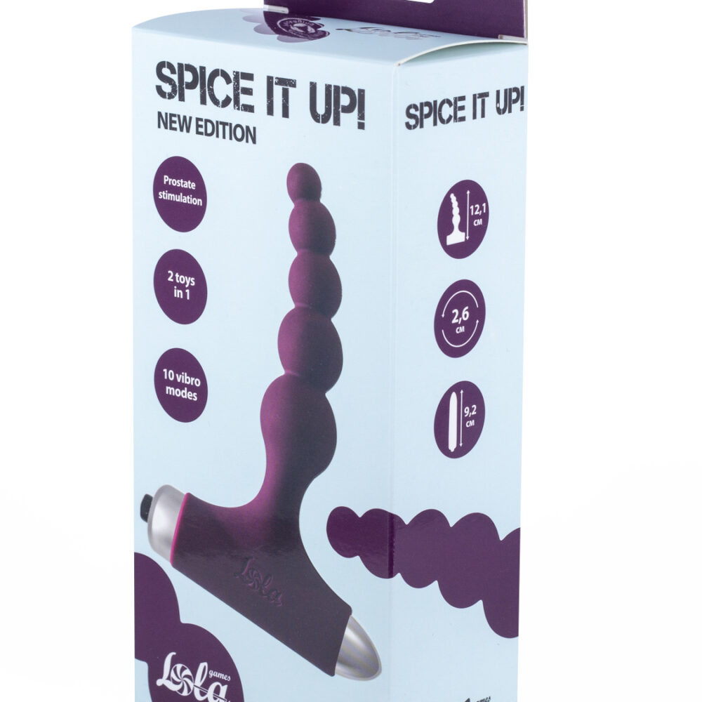 Vibrating Anal Plug Spice it up New Edition Splendor Wine red