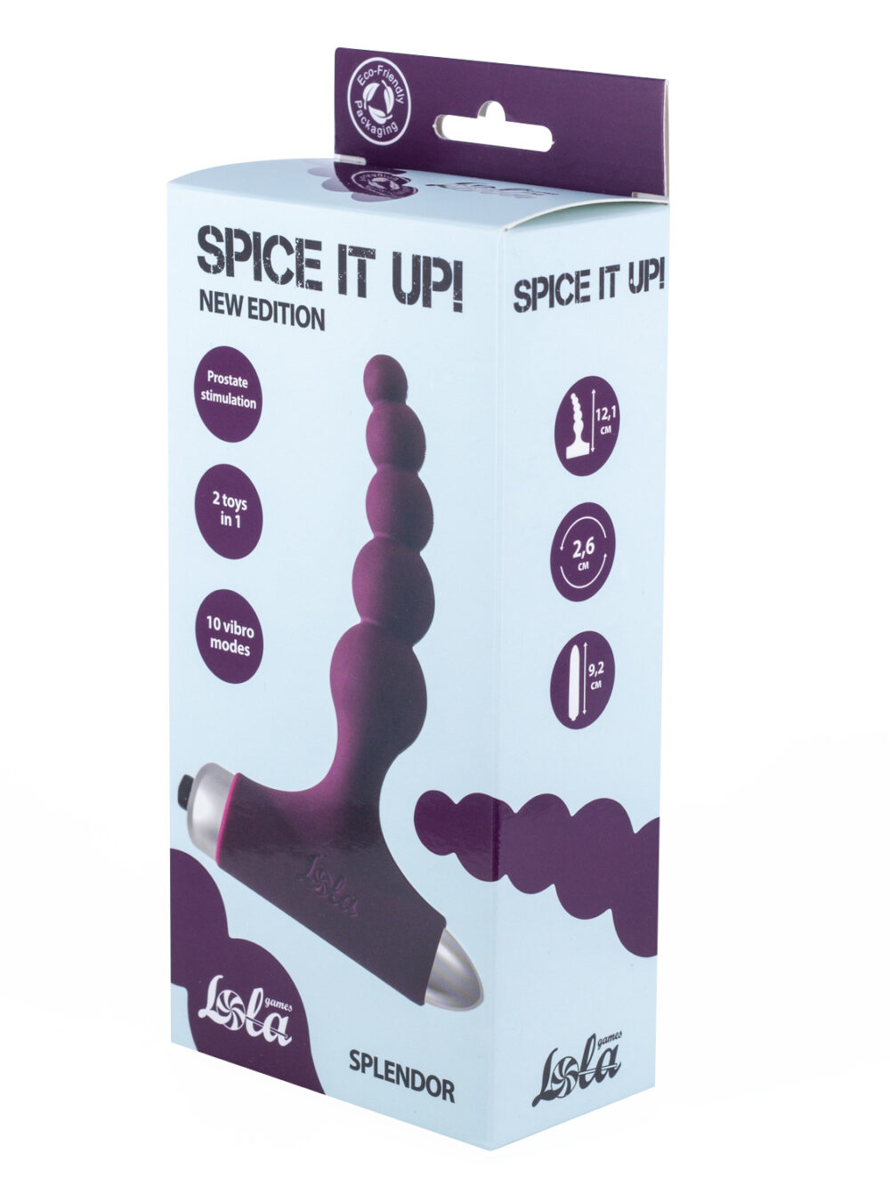 Vibrating Anal Plug Spice it up New Edition Splendor Wine red