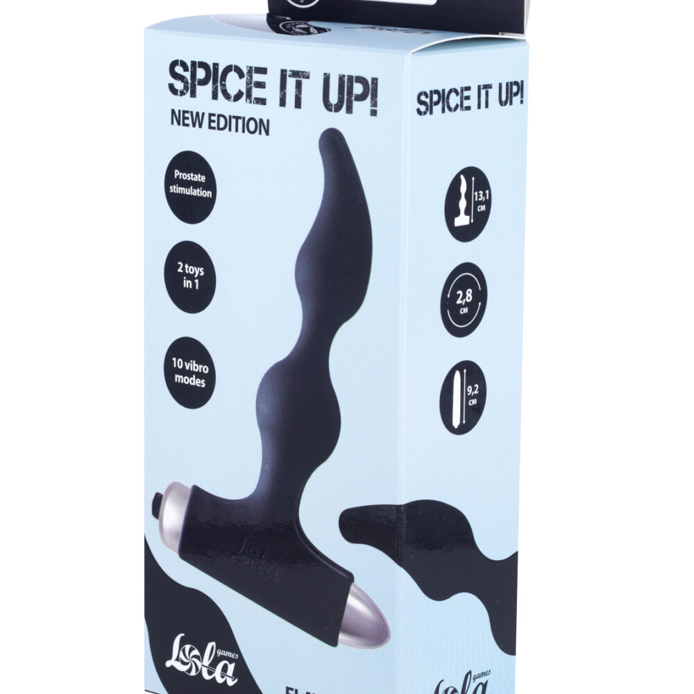 Vibrating Anal Plug Spice it up New Edition Elation Black