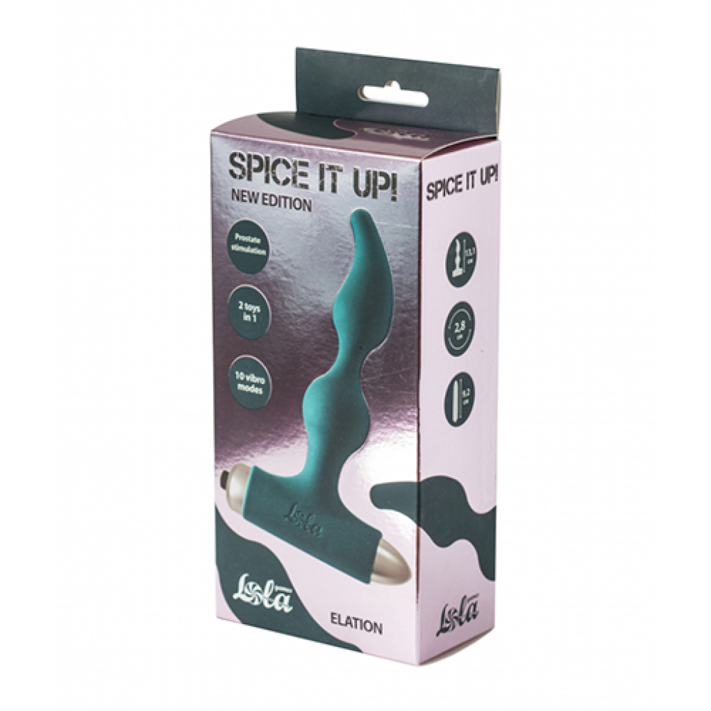 Vibrating Anal Plug Spice it up New Edition Elation Dark green