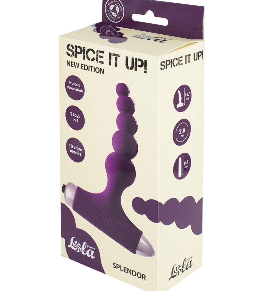 Vibrating Anal Plug Spice it up New Edition Splendor Ultraviolet