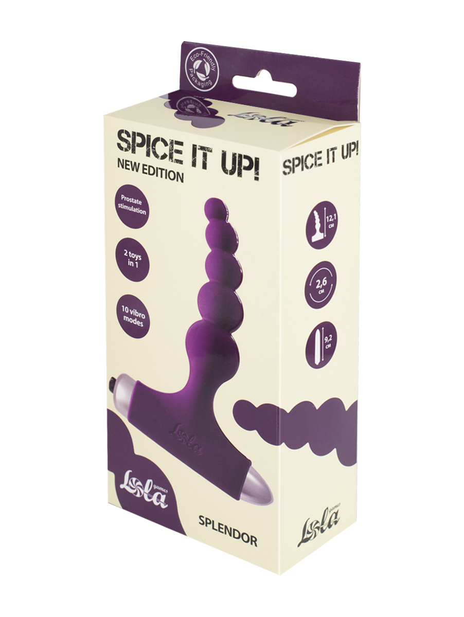 Vibrating Anal Plug Spice it up New Edition Splendor Ultraviolet
