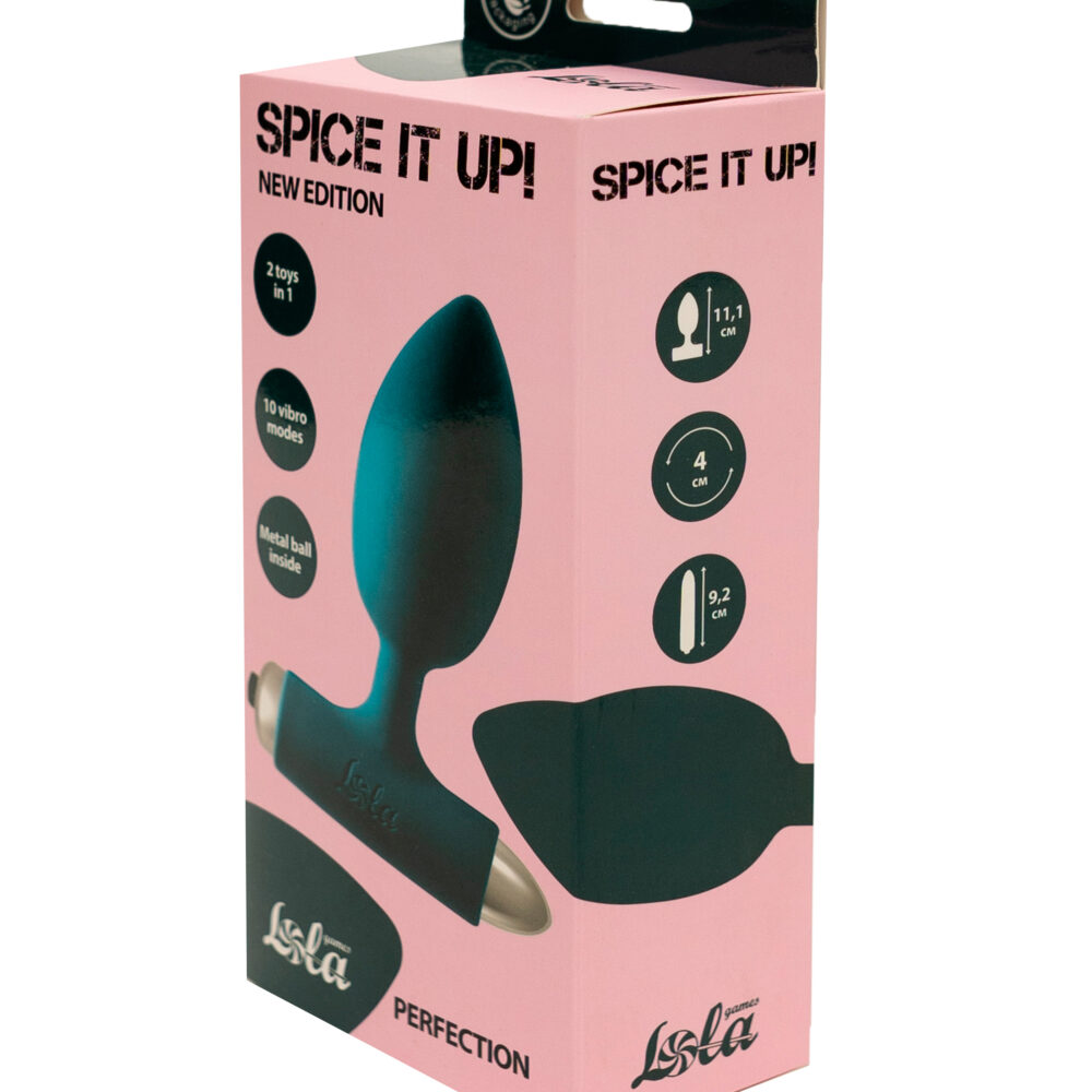 Vibrating Anal Plug Spice it up New Edition Perfection Dark green