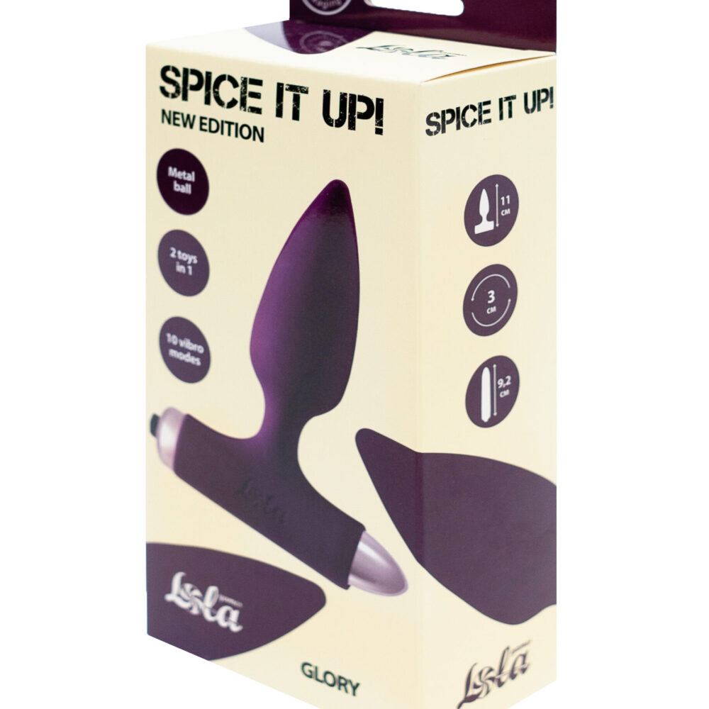 Vibrating Anal Plug Spice it up New Edition Glory Ultraviolet