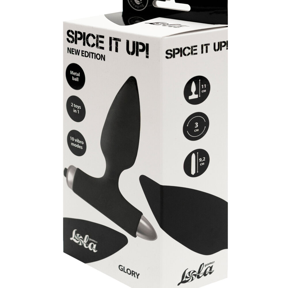 Vibrating Anal Plug Spice it up New Edition Glory Black
