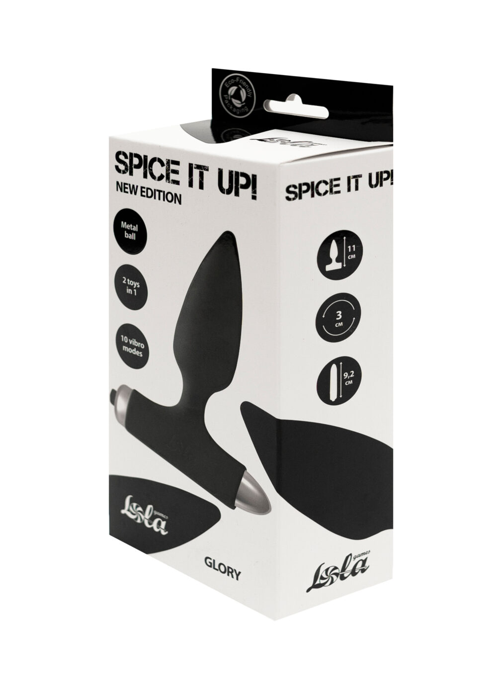 Vibrating Anal Plug Spice it up New Edition Glory Black