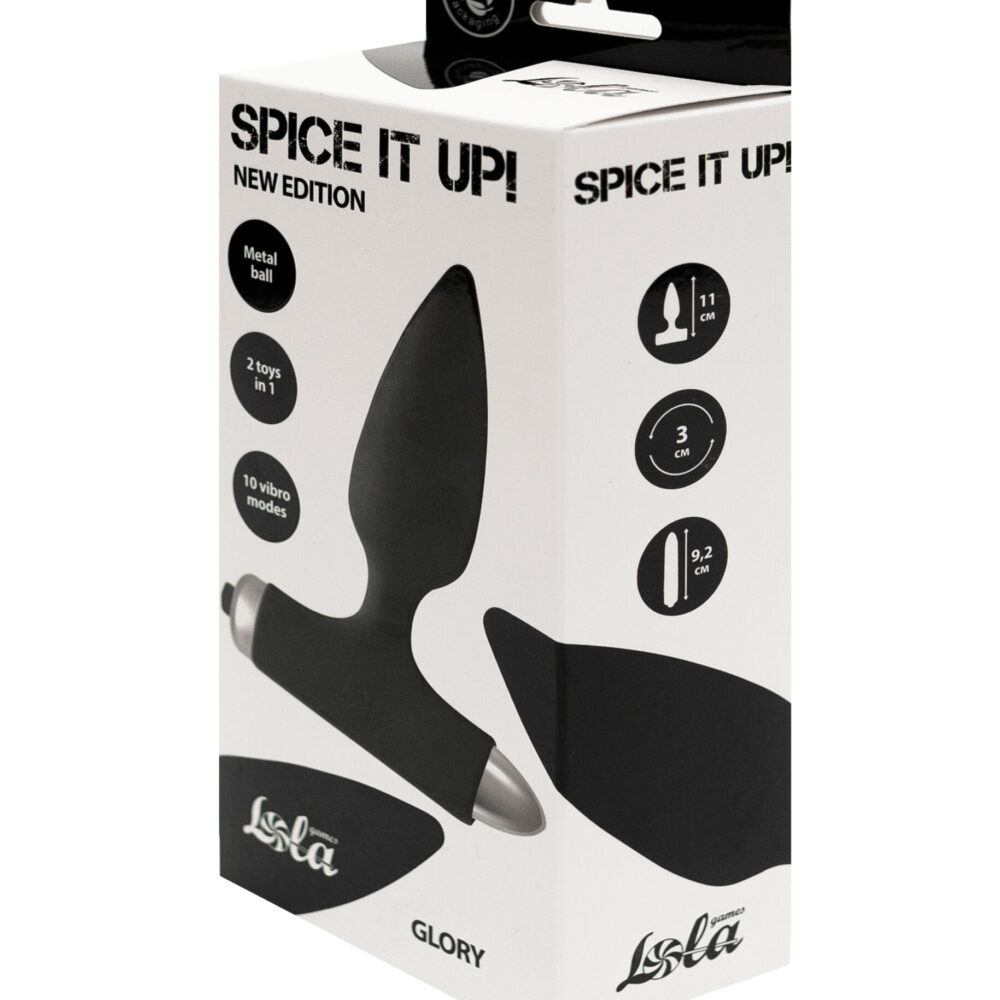 Vibrating Anal Plug Spice it up New Edition Glory Black