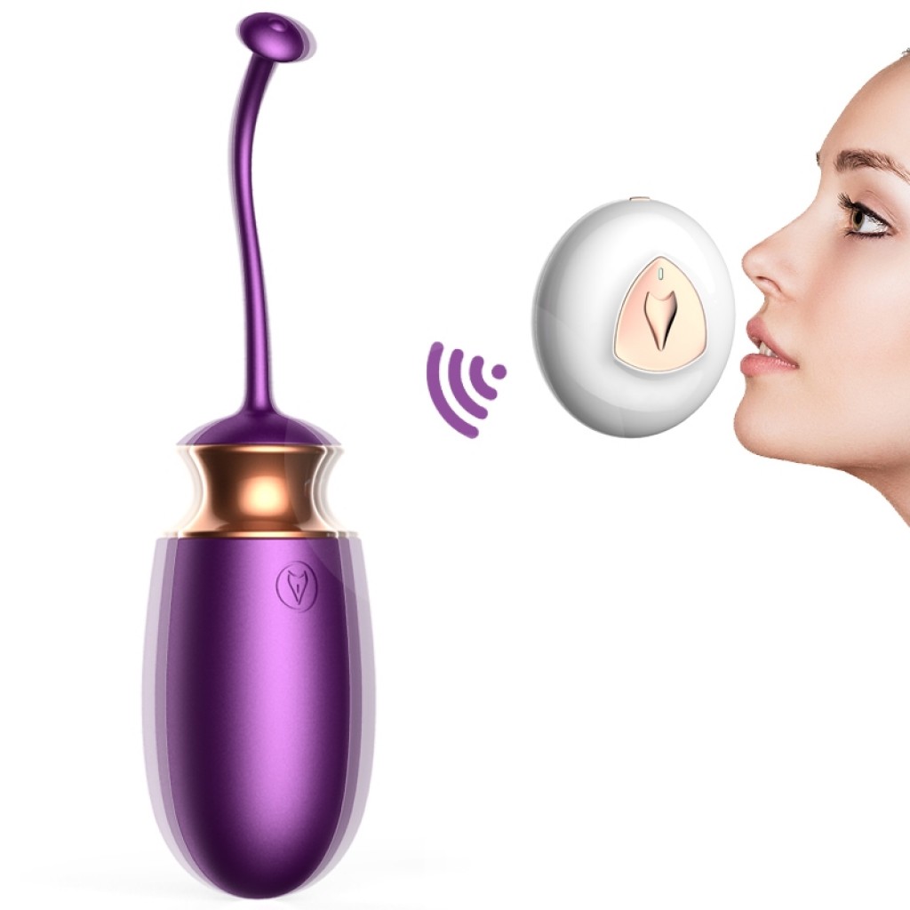 FOXSHOW - M1-1 - Remote controlled stimulating egg - Purple - Image 2