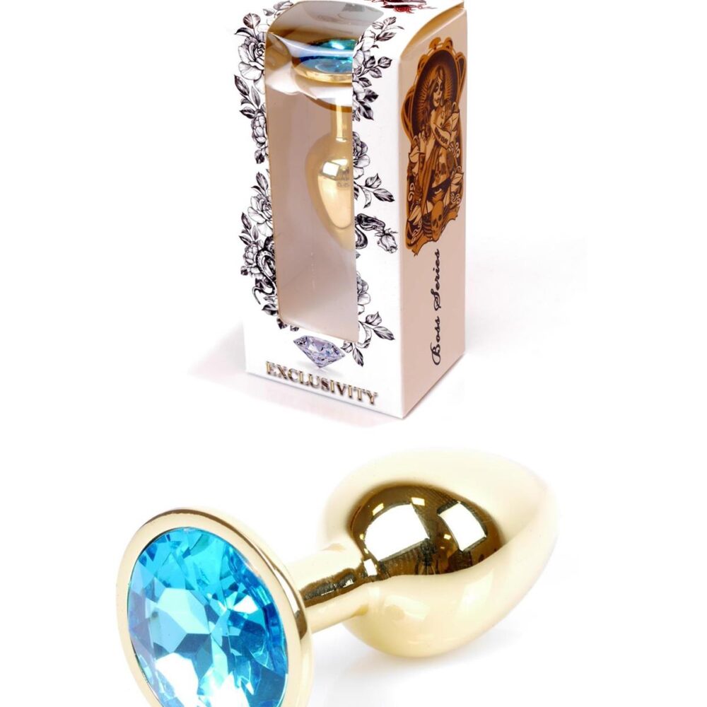 Gold Plug - Jewellery - Light Blue