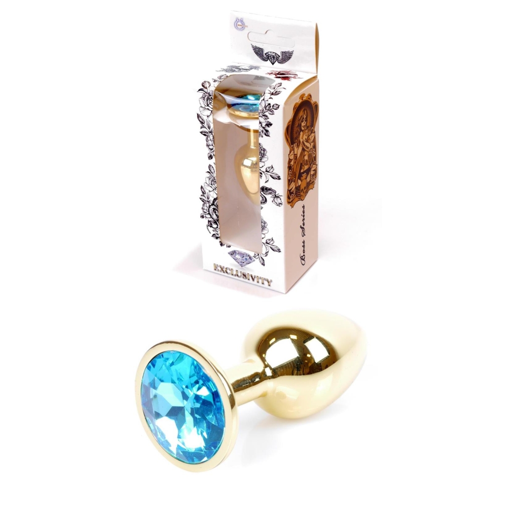 Gold Plug - Jewellery - Light Blue