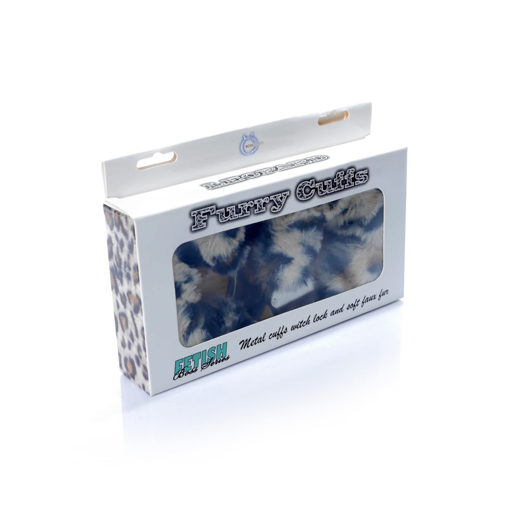 Handcuffs Fetish Boss Series - Furry Cuffs - Leopard