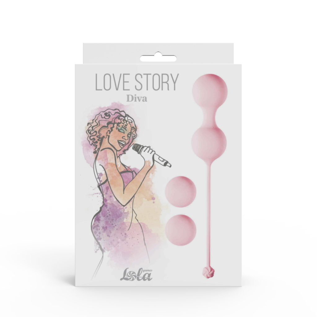Vaginal balls set Love Story Diva Tea Rose
