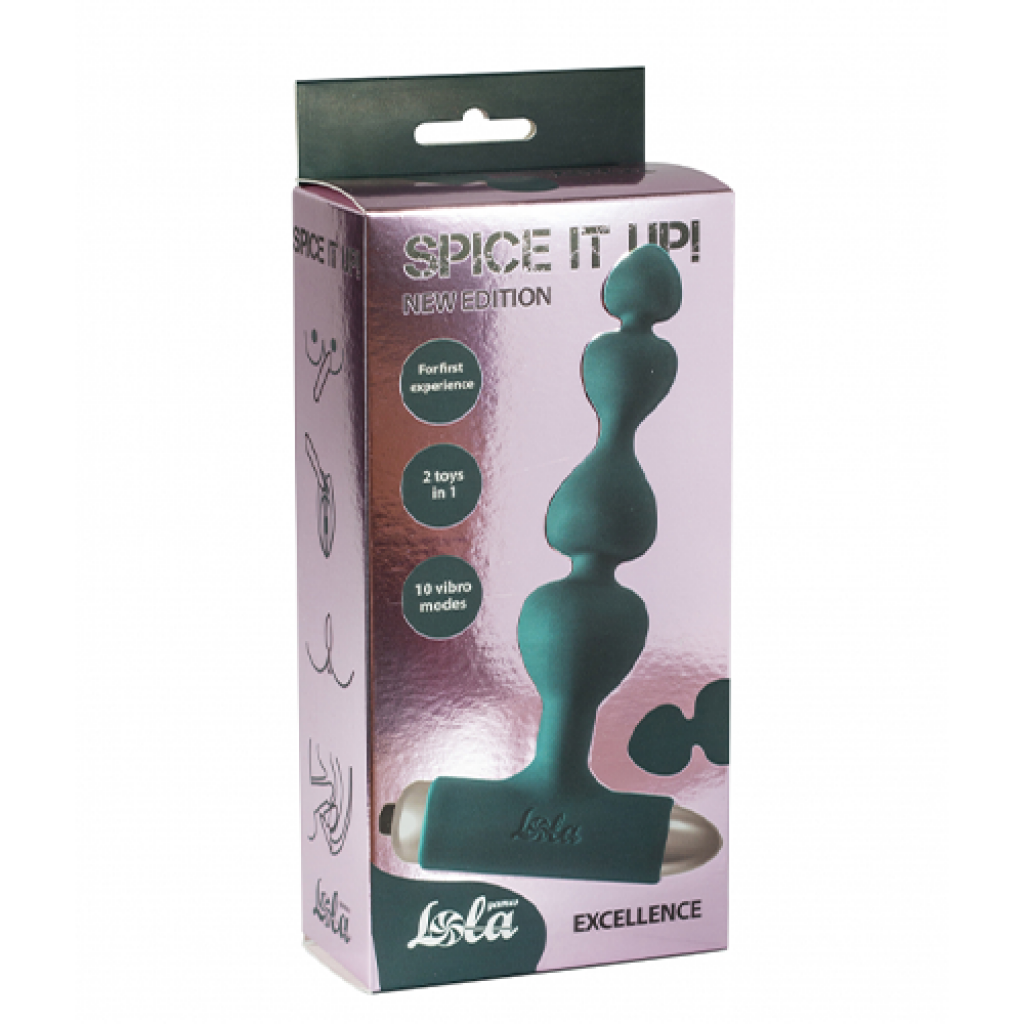 Vibrating Anal Plug Spice it up New Edition Excellence Dark Green