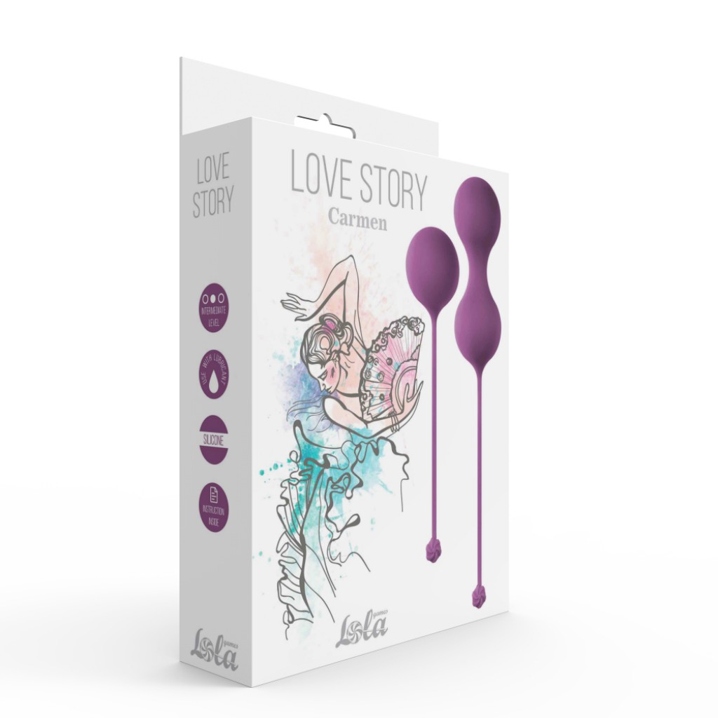 Vaginal balls set Love Story Carmen Lavender Sunset - Image 4