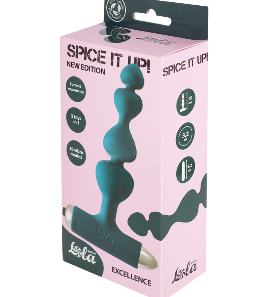 Vibrating Anal Plug Spice it up New Edition Excellence Dark Green