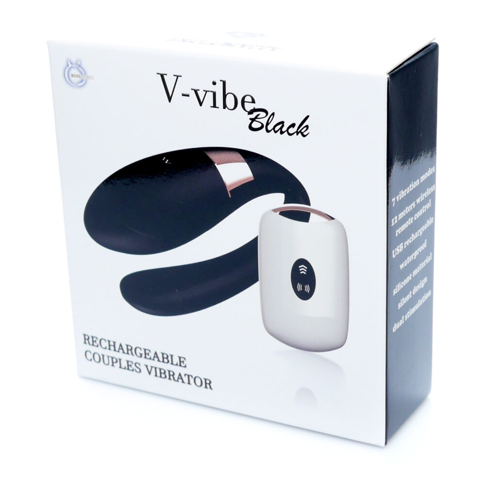 Stimulator-V-Vibe Black USB 7 Function / Remote Control
