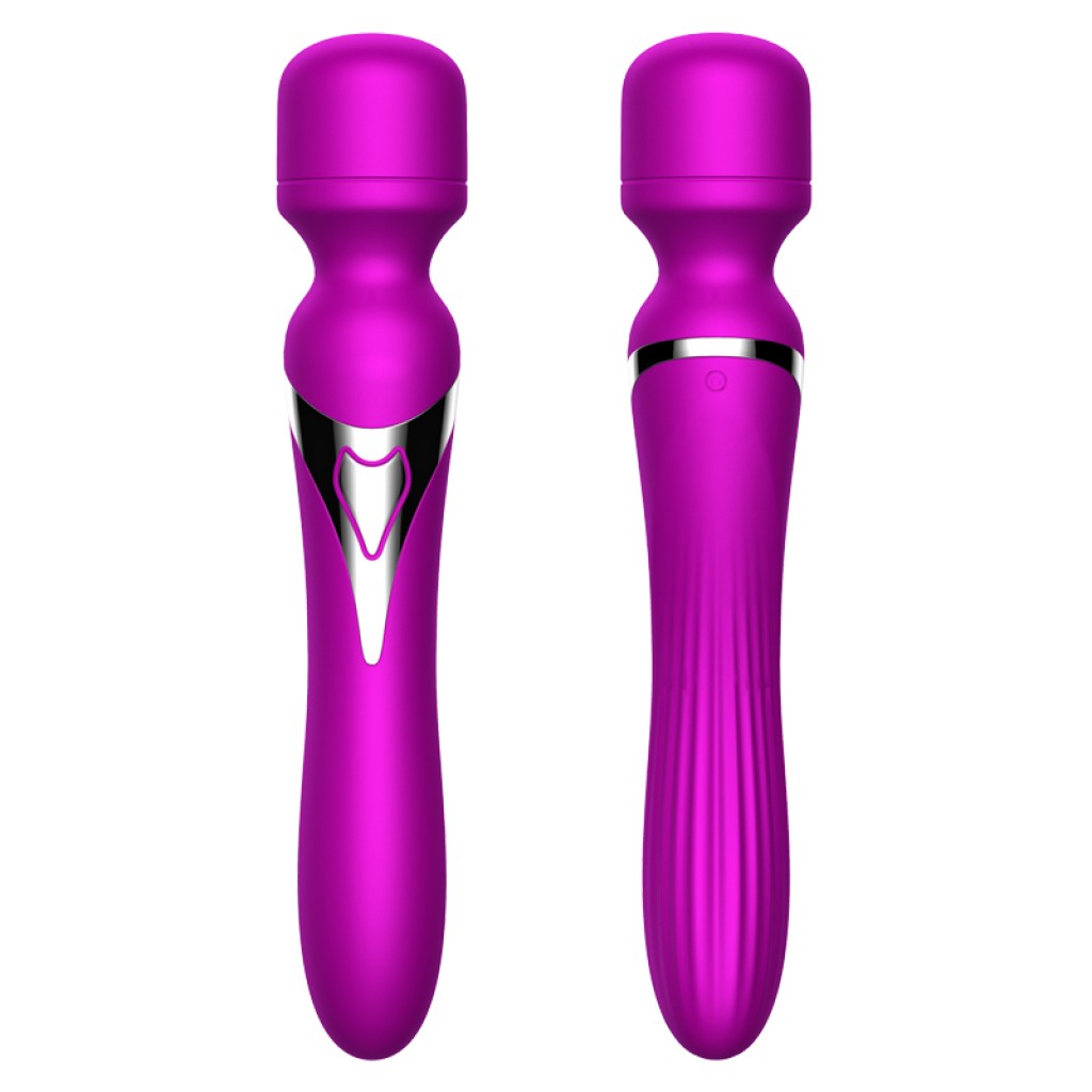 Stimulator-Silicone Dual Massager USB 7+7 Function Purple - Image 2
