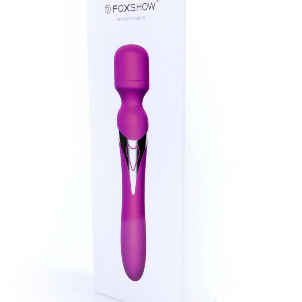 Stimulator-Silicone Dual Massager USB 7+7 Function Purple