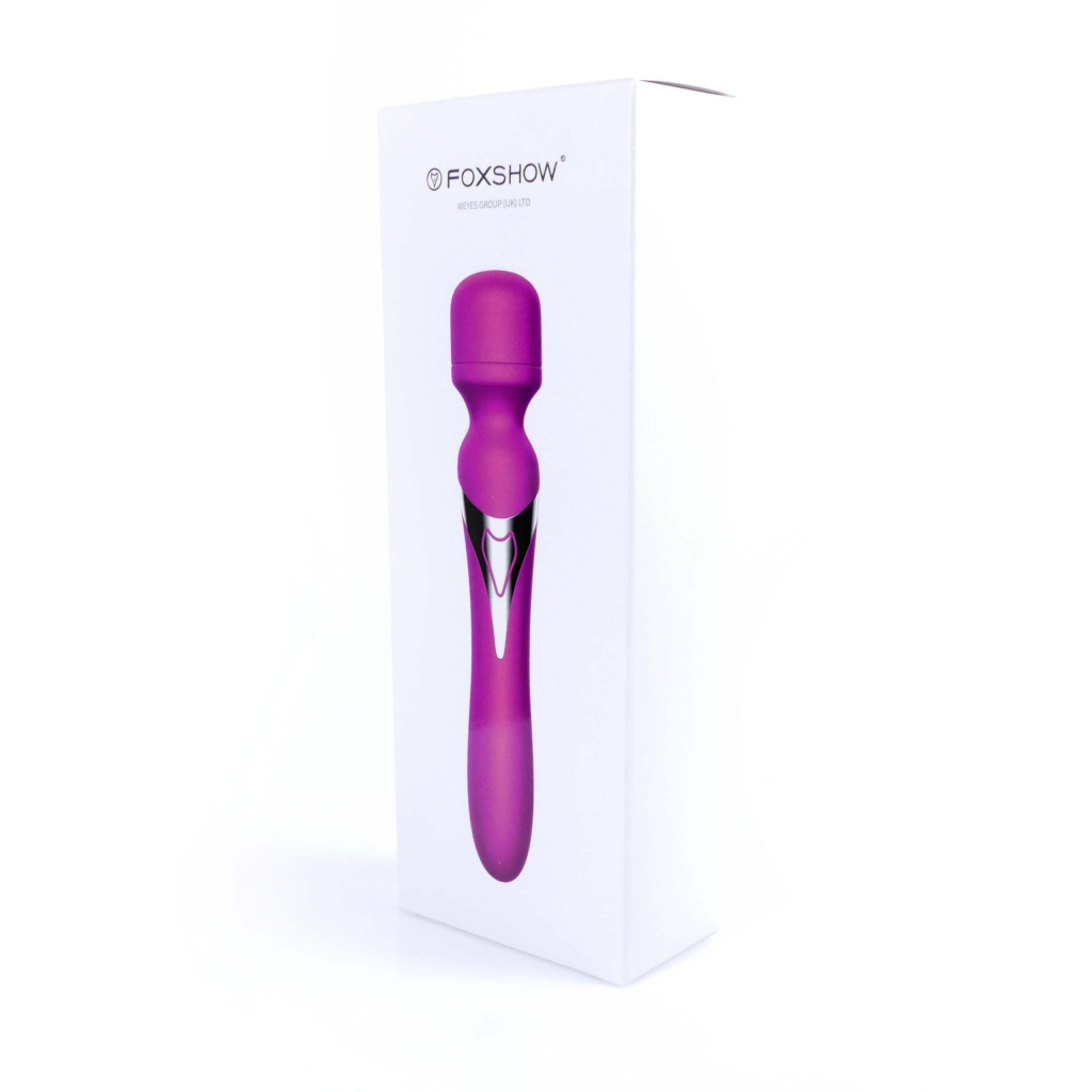 Stimulator-Silicone Dual Massager USB 7+7 Function Purple