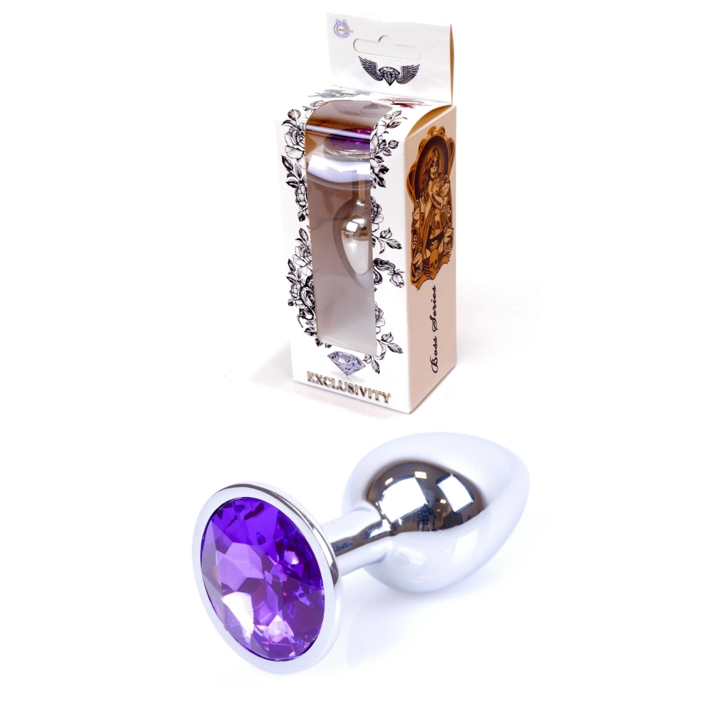 Plug-Jawellery Silver PLUG- Purple