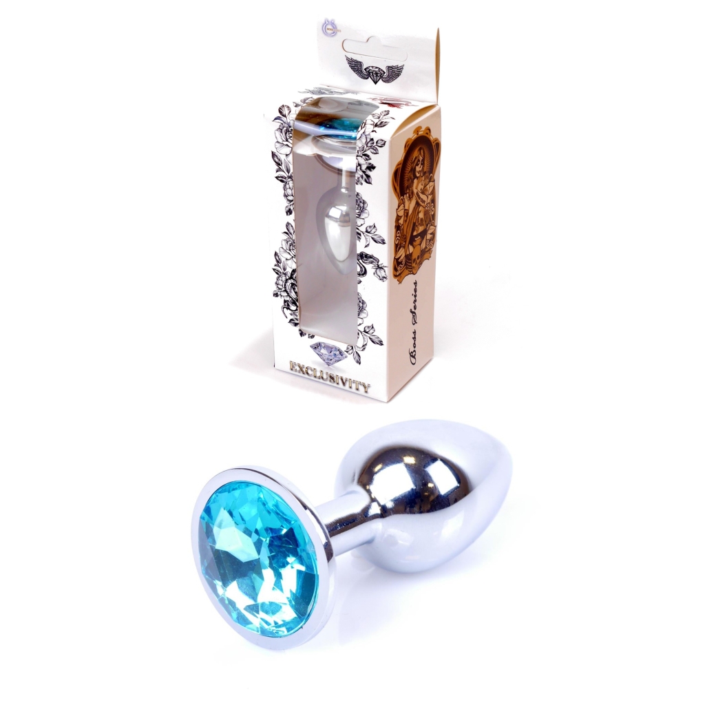 Plug-Jawellery Silver PLUG- Light Blue