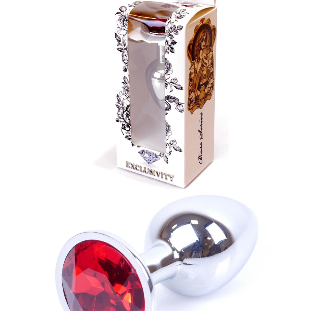 Plug-Jawellery Silver PLUG- Red