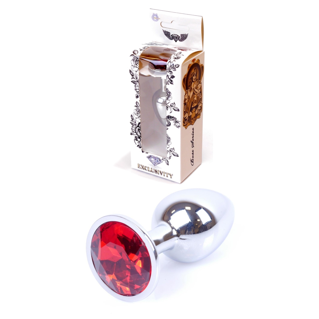 Plug-Jawellery Silver PLUG- Red