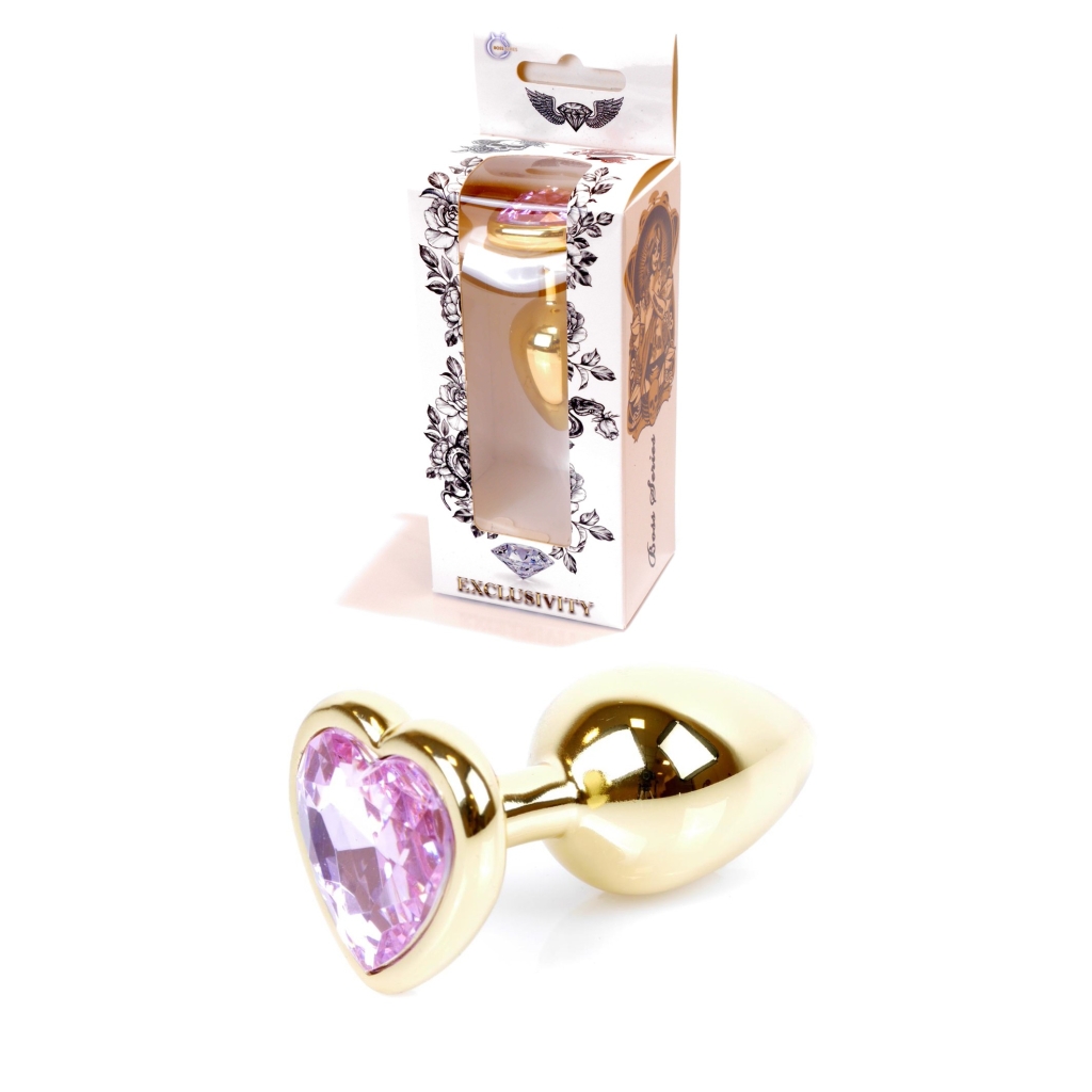 Plug-Jawellery Gold Heart PLUG- Rose