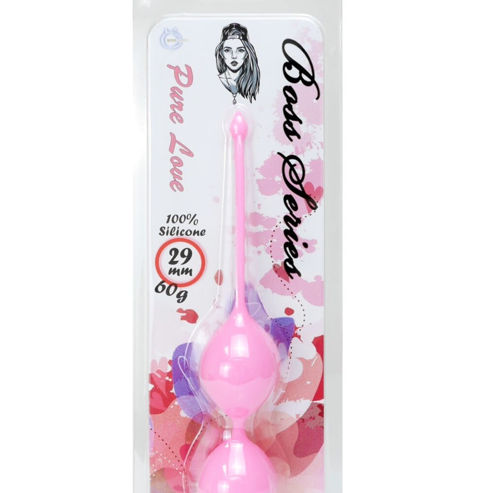 Silicone Kegel Balls 29mm 60g Pink - Boss Series