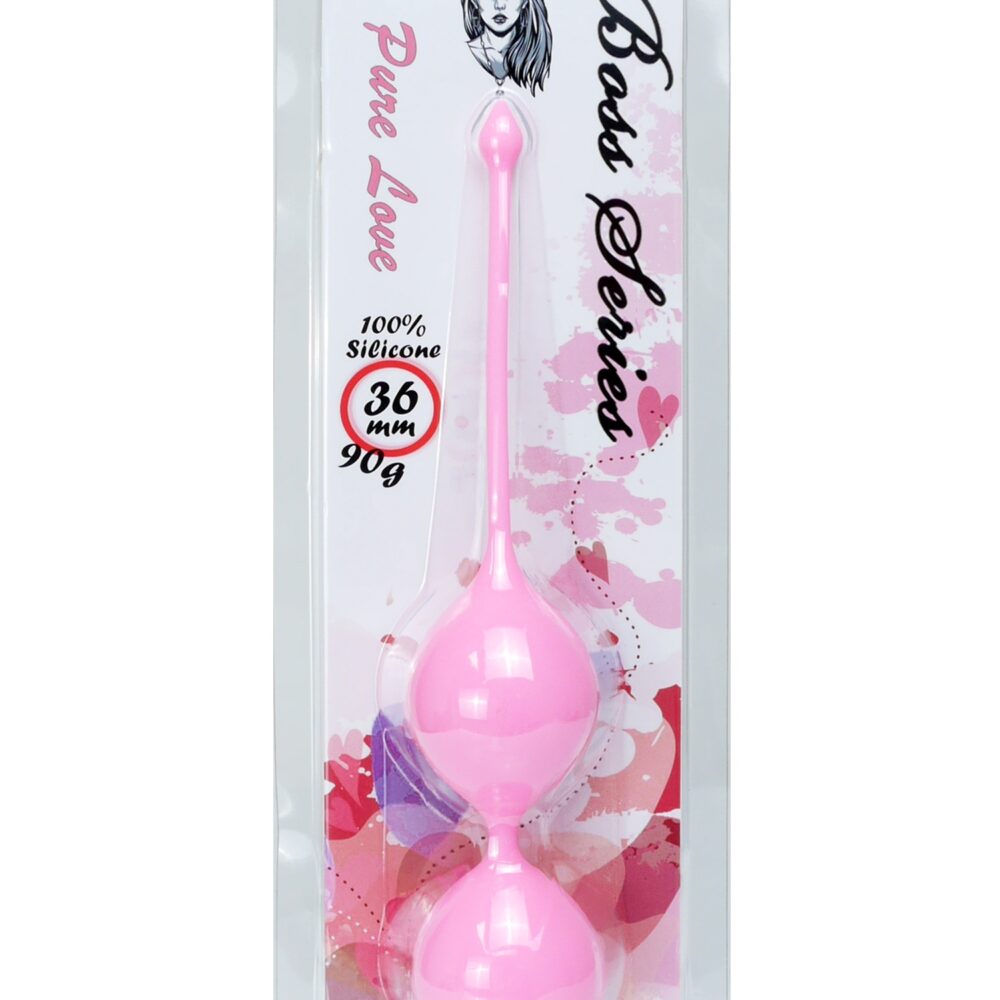 Silicone Kegel Balls 36mm 90g Pink - Boss Series