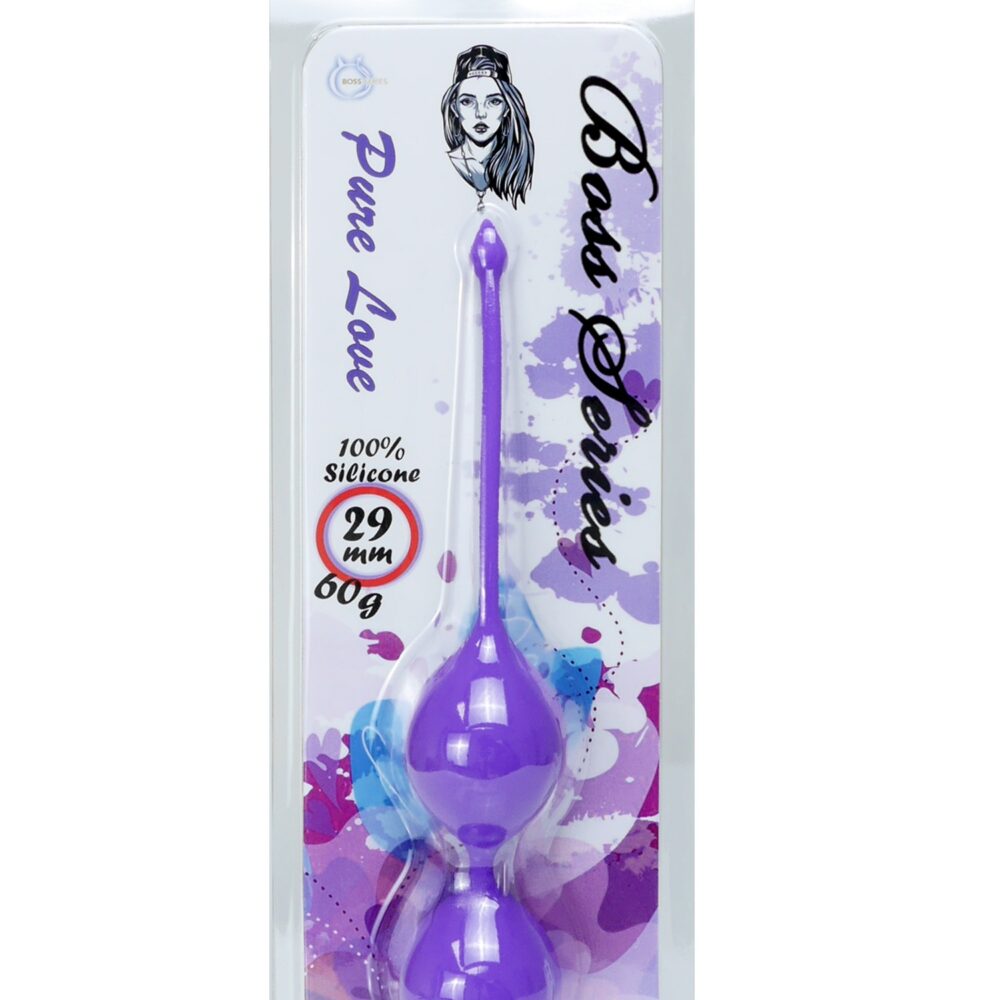 Silicone Kegel Balls 29mm 60g Purple - Boss Series