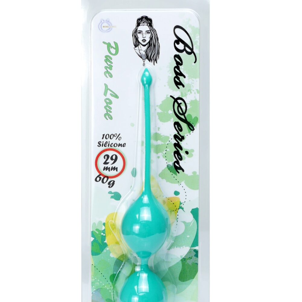 Silicone Kegel Balls 29mm 60g Green - Boss Series