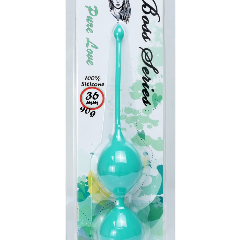 Silicone Kegel Balls 36mm 90g Green - Boss Series