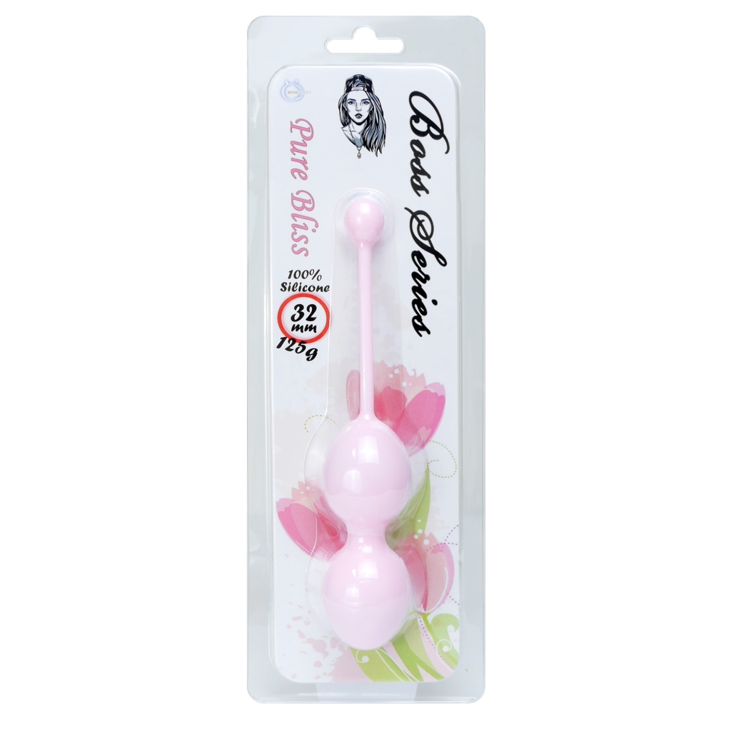Silicone Kegel Balls 32mm 125g Pink - Boss Series