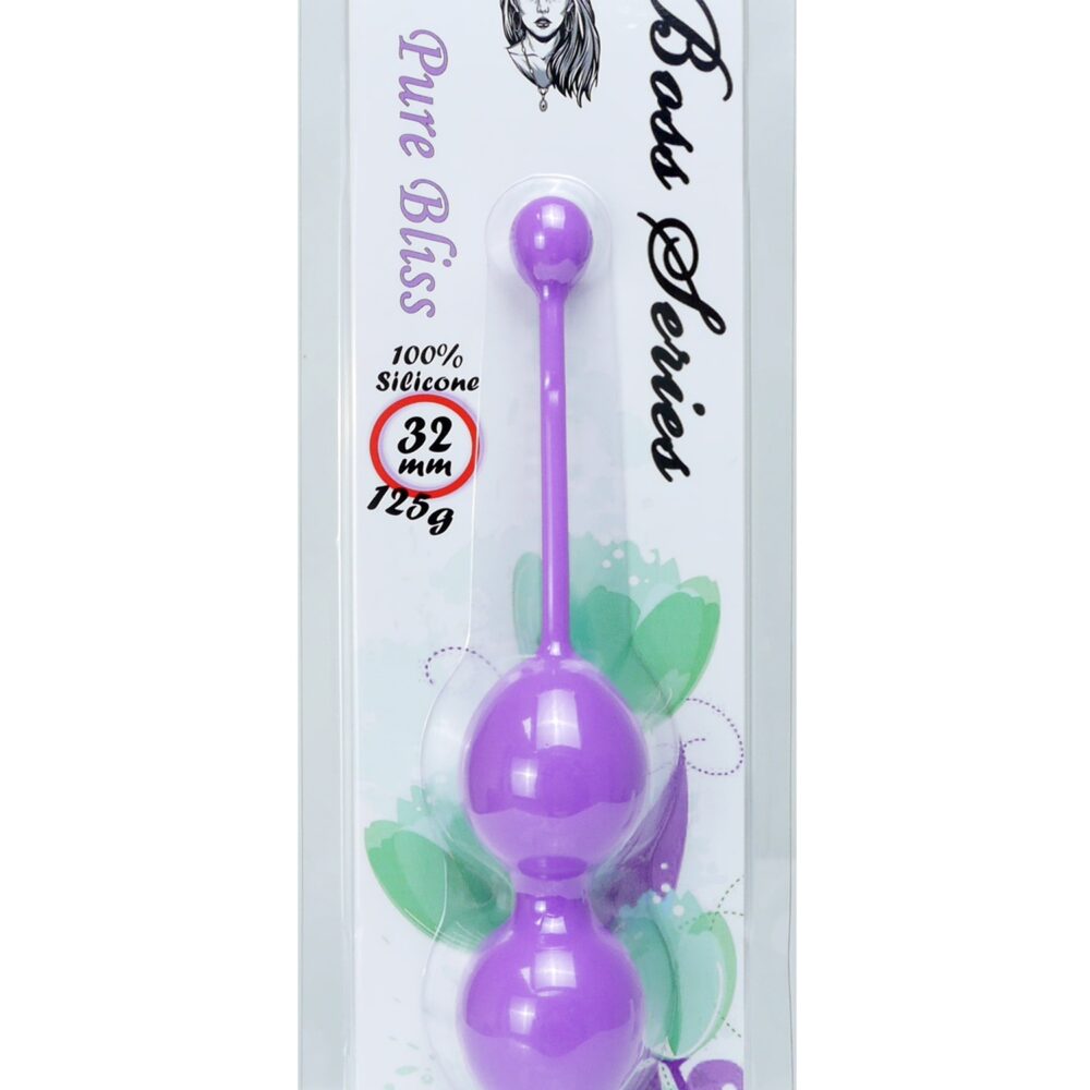 Silicone Kegel Balls 32mm 125g Purple - Boss Series