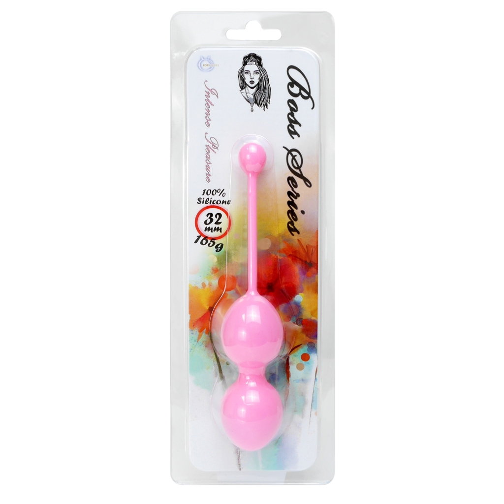 Silicone Kegel Balls 36mm 165g Pink - Boss Series
