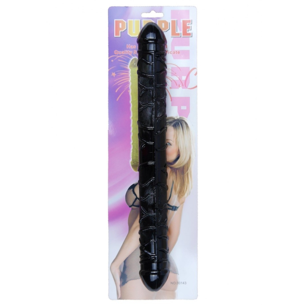 Dildo-Flexible Double Dong - Black