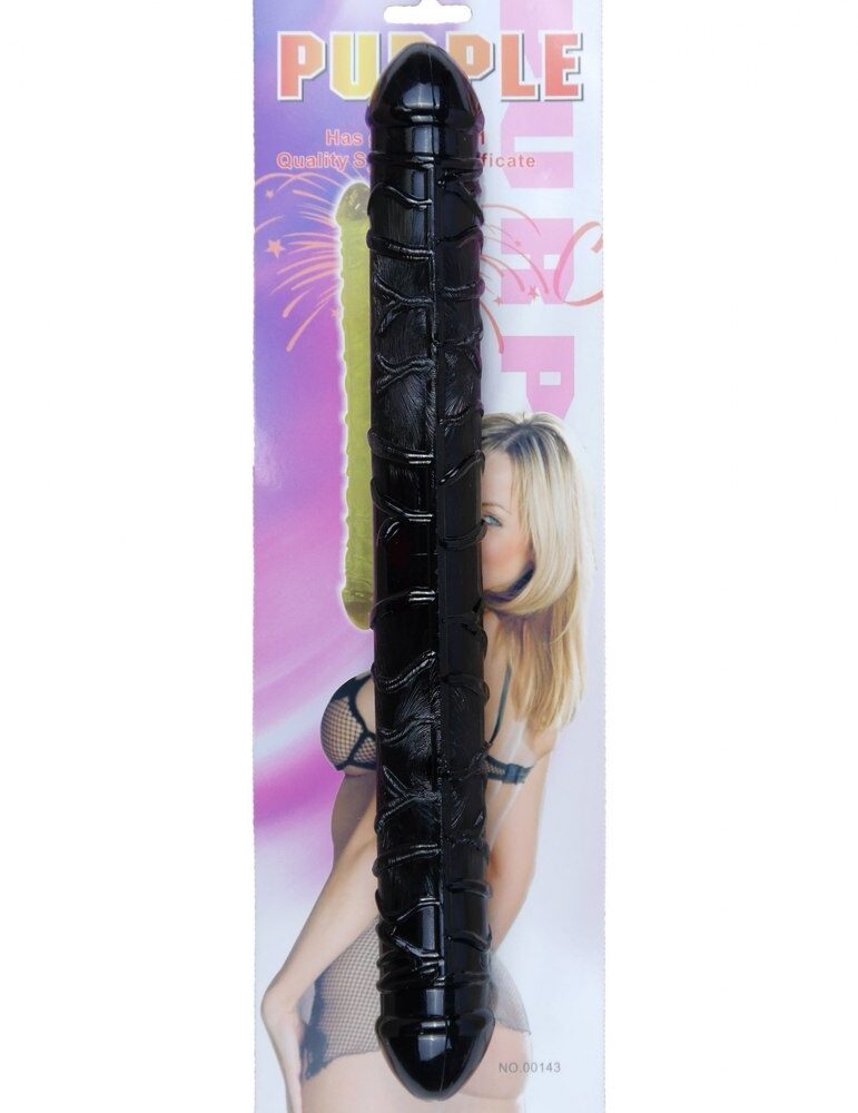 Dildo-Flexible Double Dong - Black