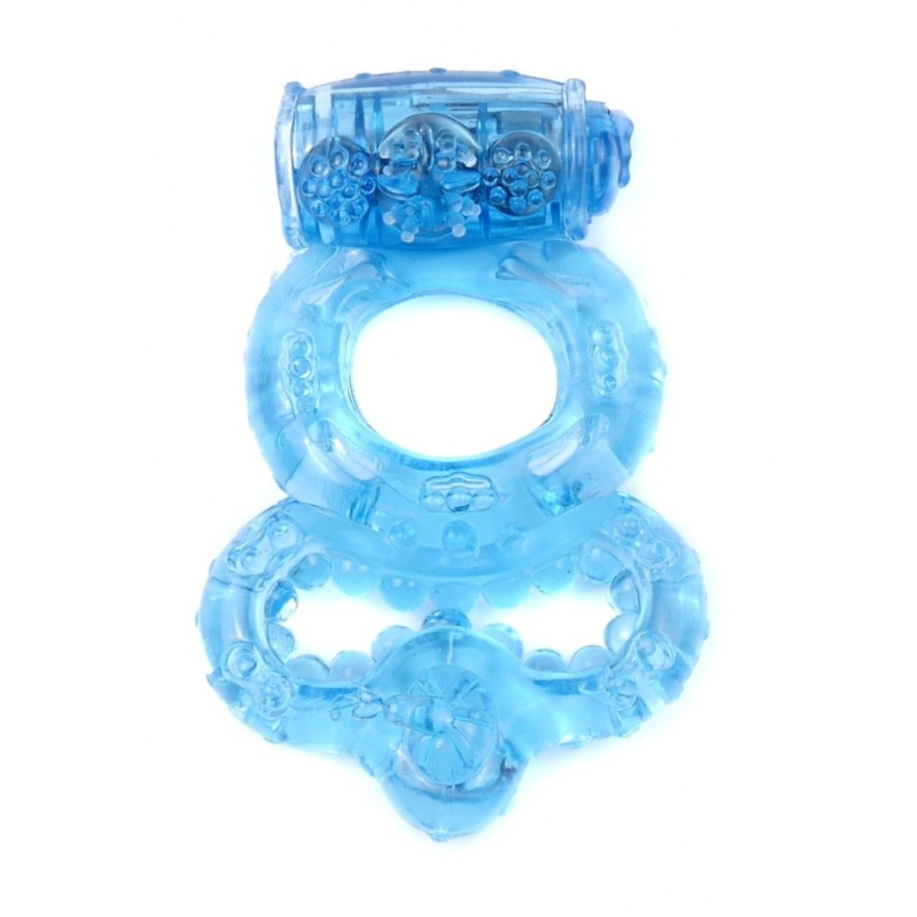 Pierścień-Vibrating CockRing Blue