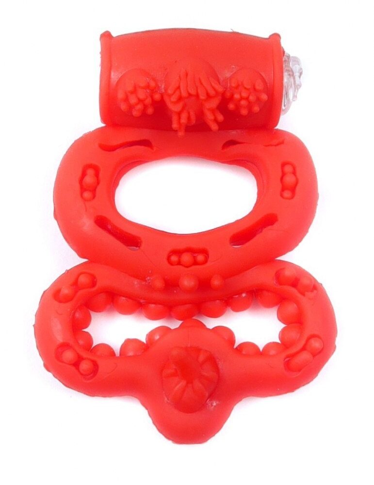 Pierścień-Vibrating CockRing Red