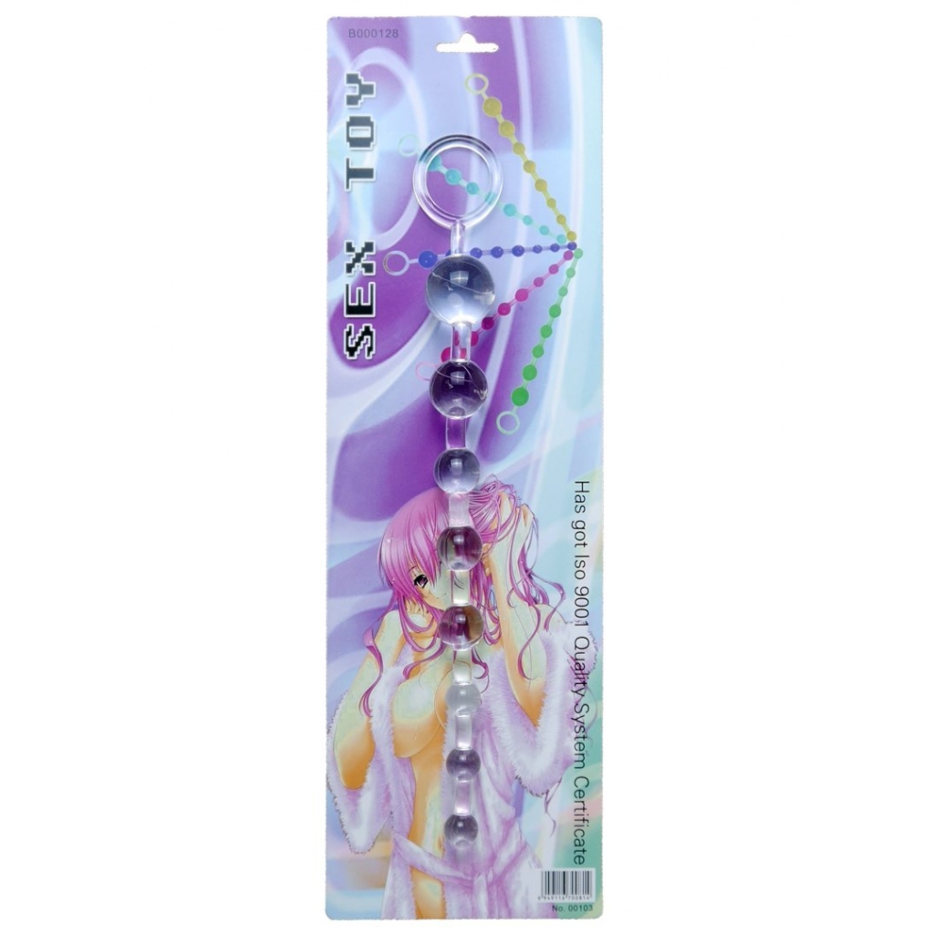 Plug/kulki-Jelly Anal 10 Beads Clear