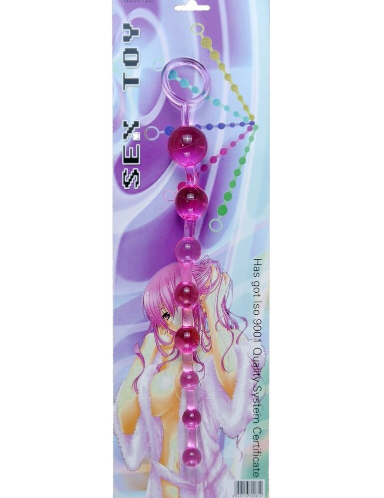 Plug/kulki-Jelly Anal 10 Beads Pink