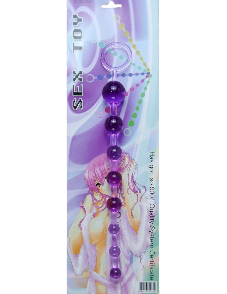Plug/kulki-Jelly Anal 10 Beads Purple